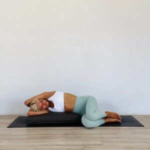 Restorative side stretch pose